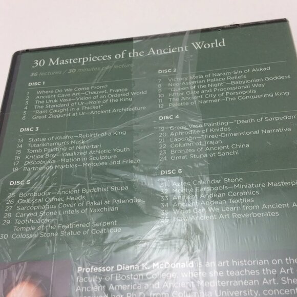 Great Courses 30 Masterpieces of the Ancient World Guidebook & 6 DVDs Sealed - Picture 6 of 6